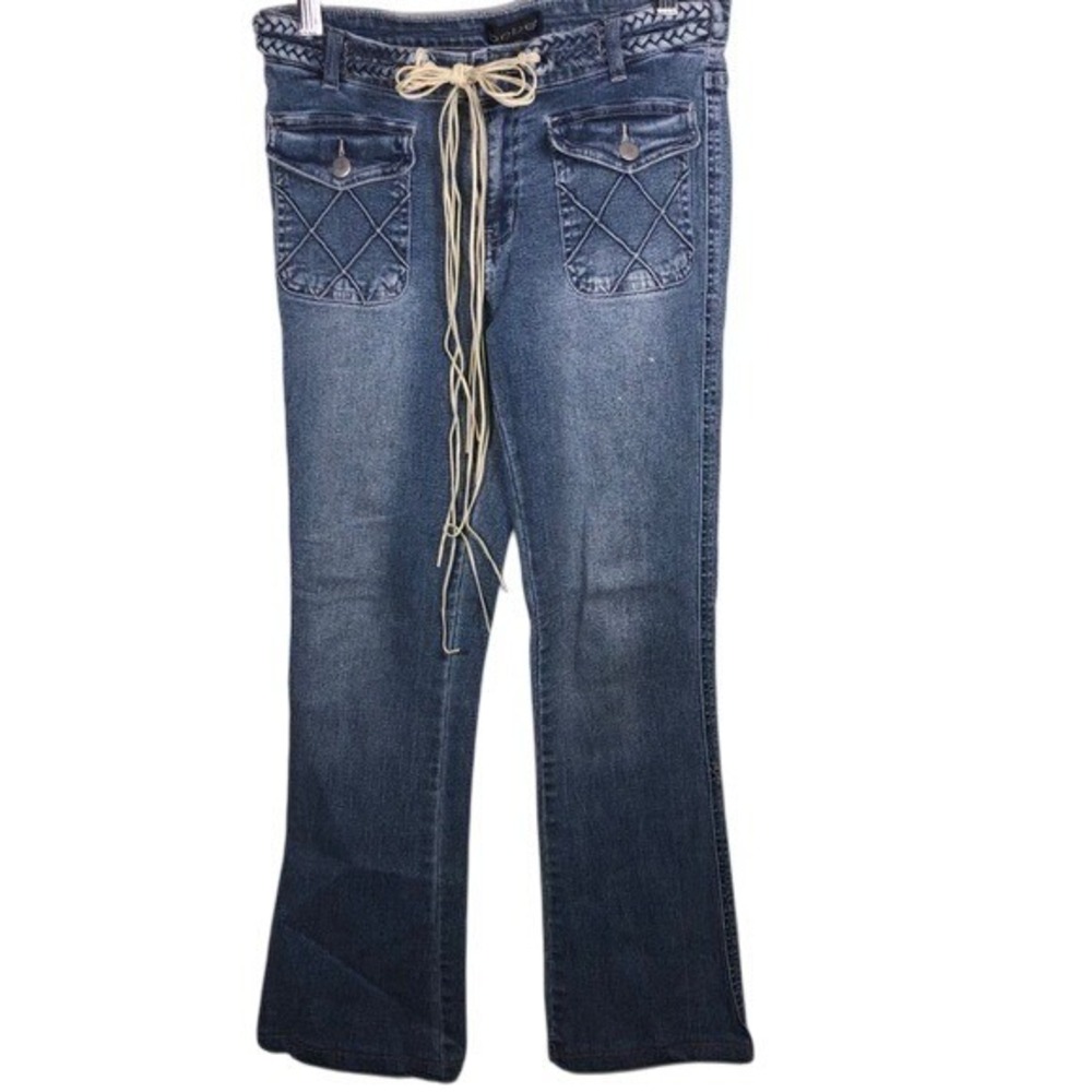 BEBE Women's Blue Stretch Skinny Jeans Pants Size Small